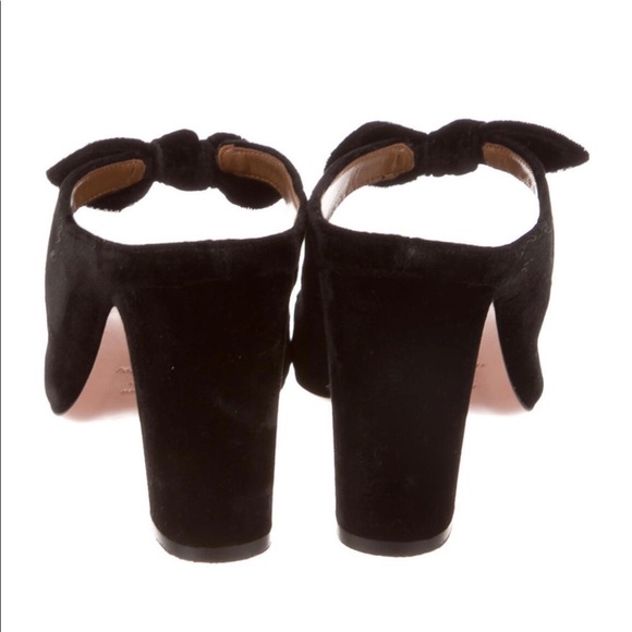 Aquazzura Velvet Mules sz 39 - Picture 3 of 5